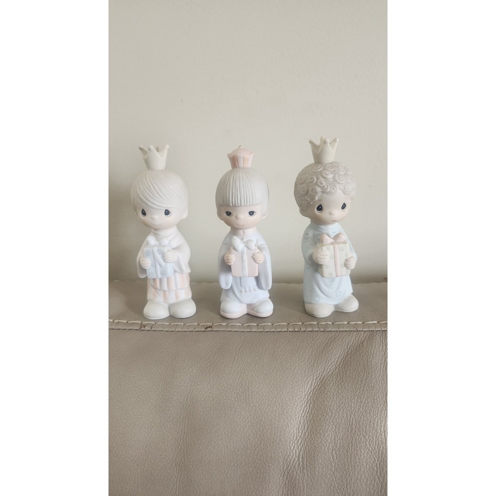 Precious Moments Wee We Three Kings Christmas Nativity 3pc 1981 Enesco E5635